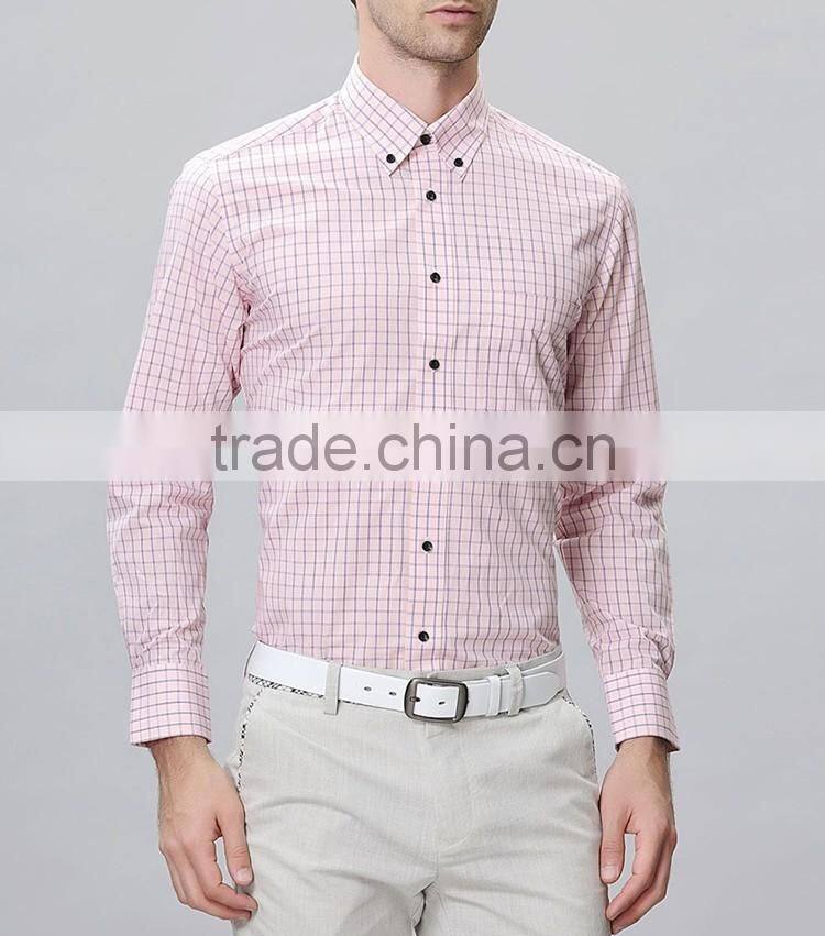 New design men casual shirts fancy plaid design wholesale clothing