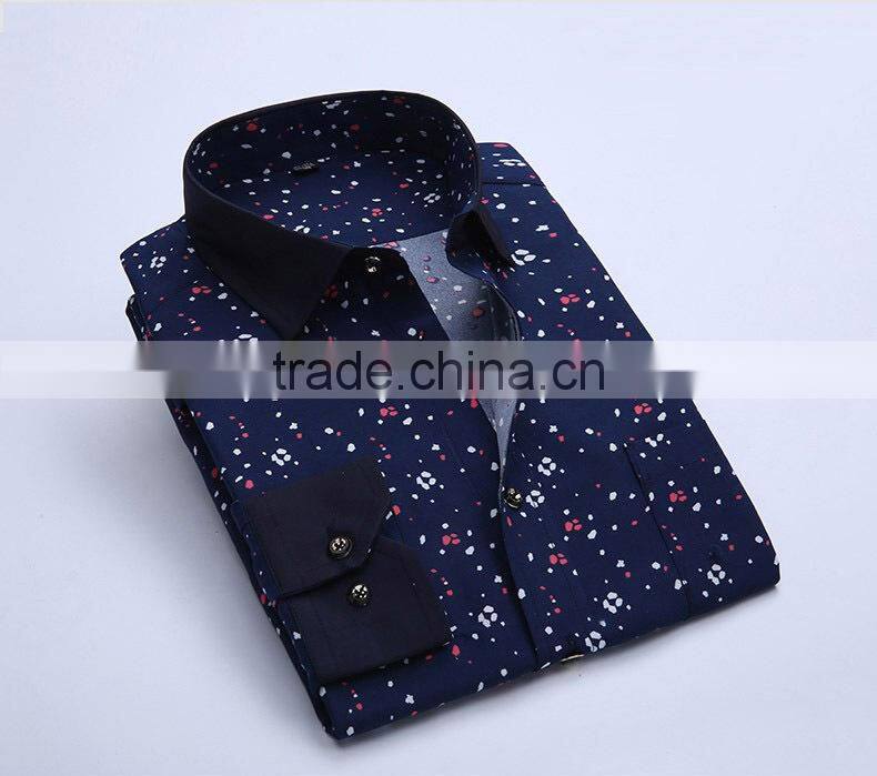 Latest round bottom print new design casual shirt for man