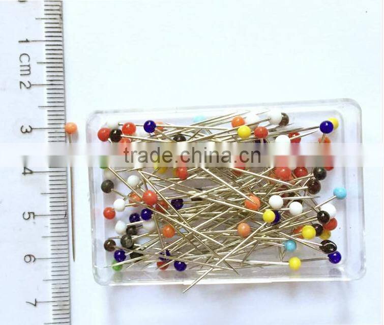 multicolor glass head pin for decoration