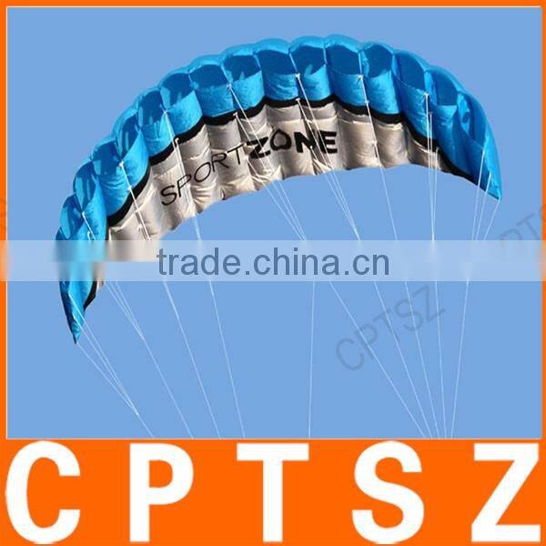 Outdoor Sports 2.5m Power Soft Kite Dual Line Stunt Parafoil Kite with Handle 30m Line