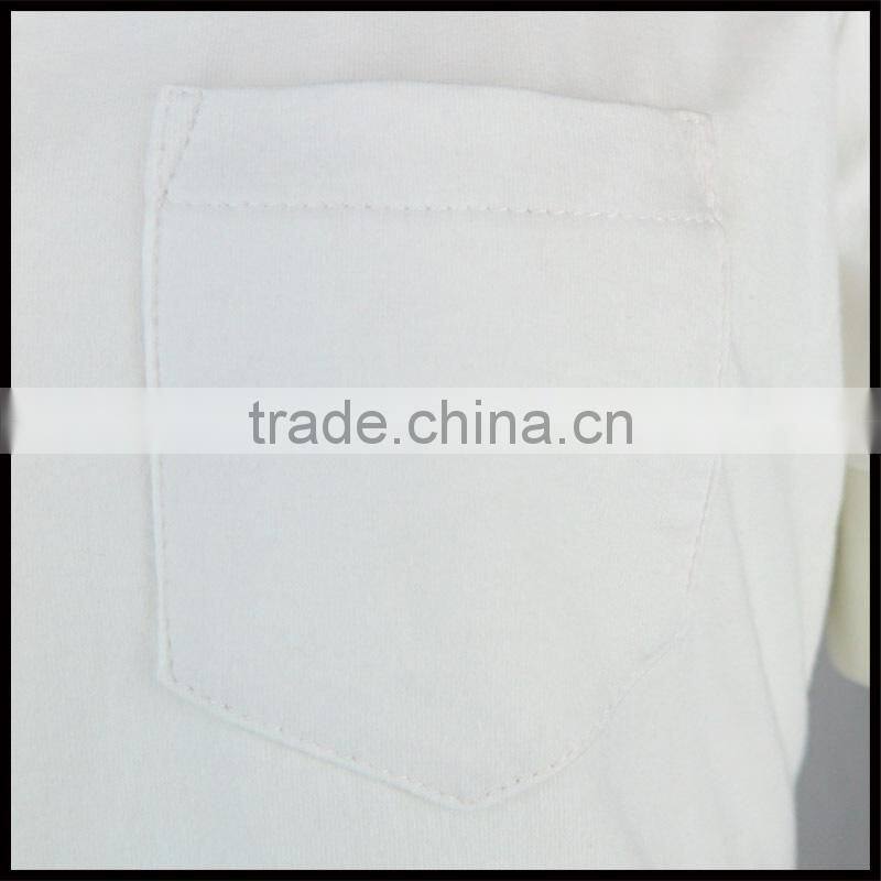 T092-1665W New Style 95 %Cotton 5% Elastane OEM White T shirt Cotton
