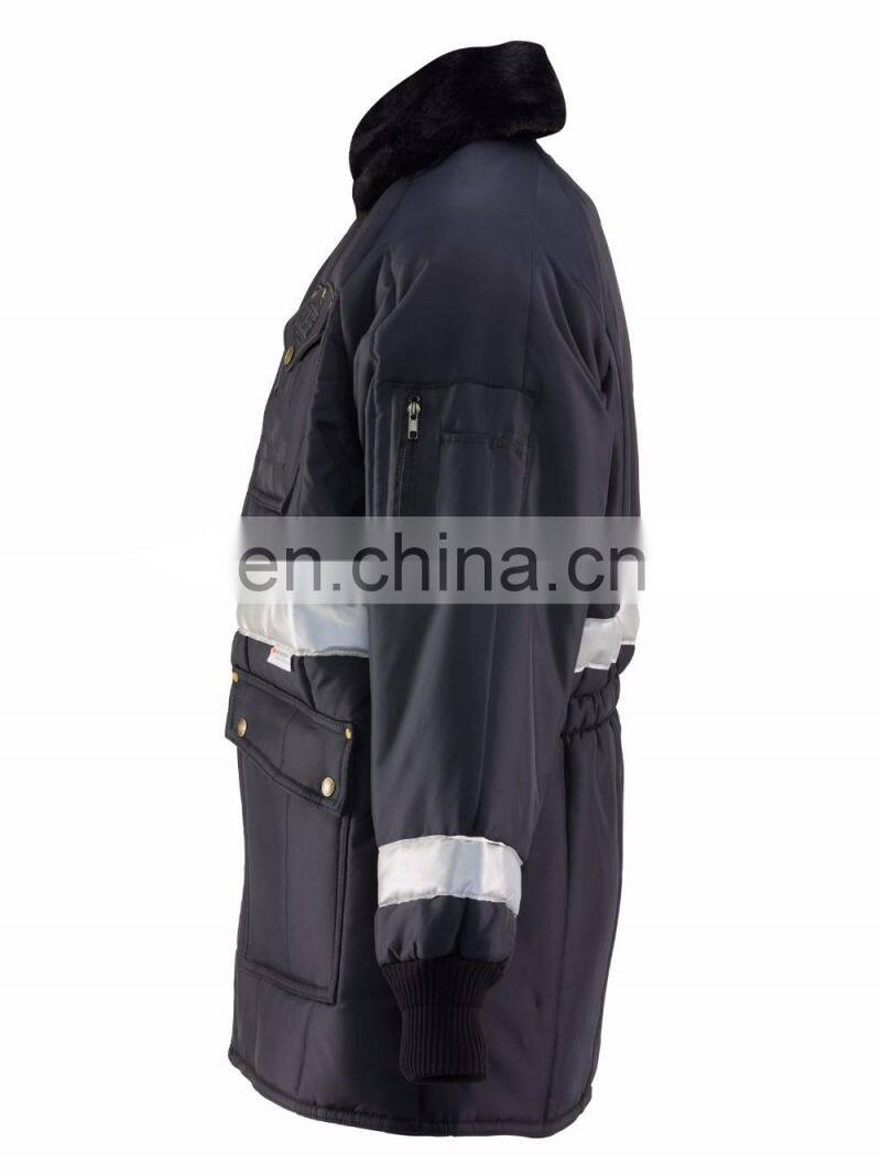 New style safety freezer jacket with reflective tape