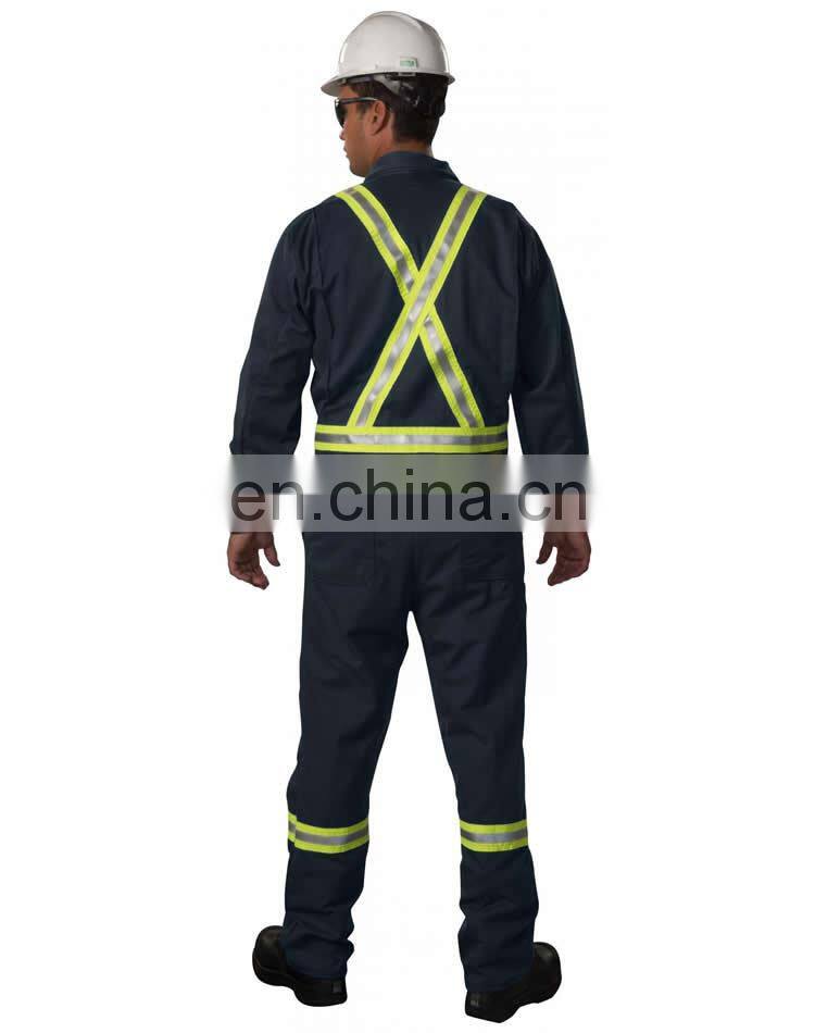 Custom Used men Fire retardant Aramid oil field coverall with reflective tape