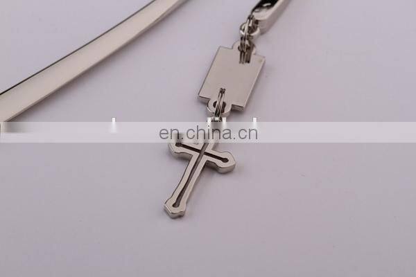 HOT SALE ADVERTISING DESK SILVER GIFT METAL CROSS SHAPE BOOKMARK