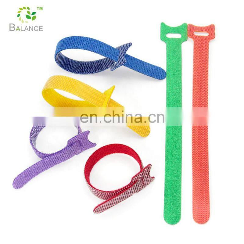 hook and loop type wire cable management wrap wire strap