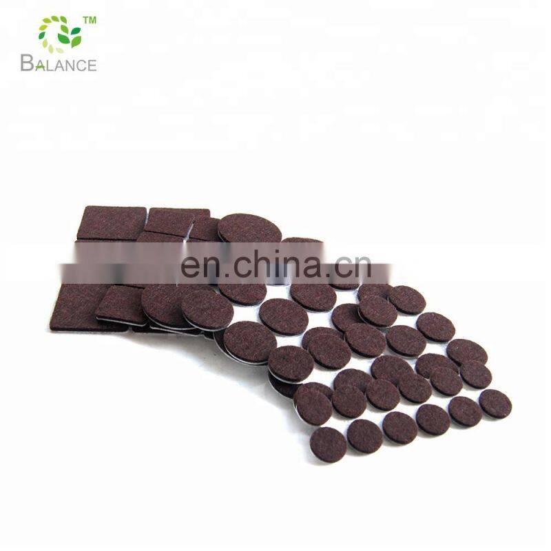 Easy slide adhesive chair felt pad furniture feet protector