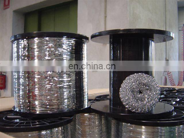 0.13mm Kitchen galvanized/ Stainless Steel Scrubber Wire for Dish Washing