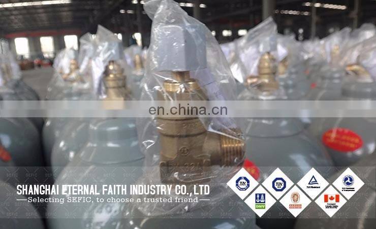 3kg-48kg Orange Color Cooking LPG Cylinder