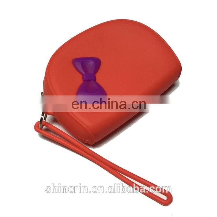 Silicone Handbag Purse Women Clutch Coin Bag Oem Design Fancy Wallet Ladies Wristlet Purse