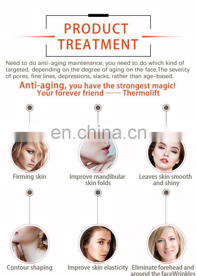 user manual thermolift face lift machine for wrinkle remover rf skin tightening machine