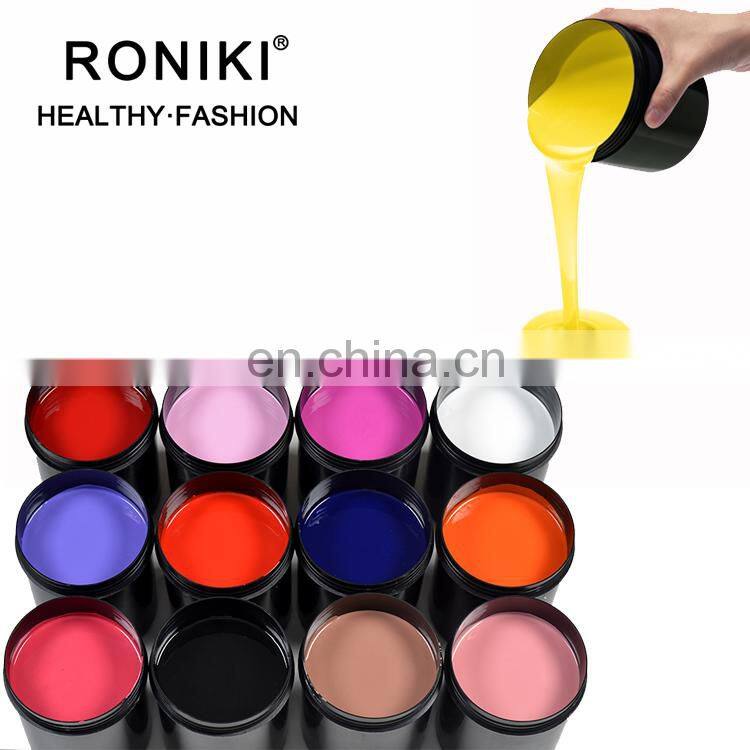 RONIKI Latest Fashion Color Fashion Nail Factory Raw Material Uv Gel 1 Kg