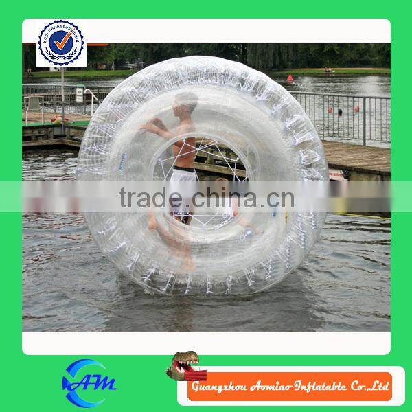 Funny transparent inflatable water walking ball, high quality inflatable water running ball for childern
