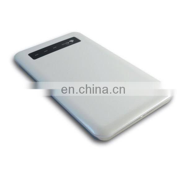 slim power bank 4000mah real capacity plastic metal power charger super thin battery charge
