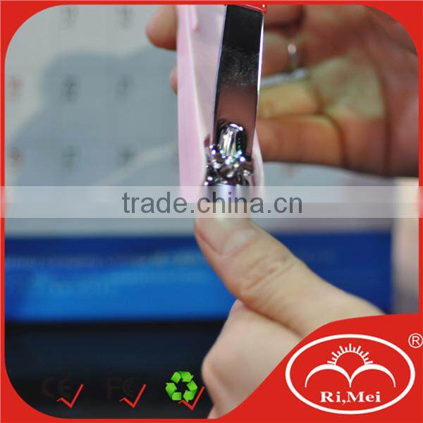 foot shape side nail clipper with chain