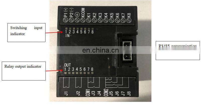 ARTU-KJ8 Series Remote Terminal Unit collect 8 switch signals and 8 relay output signals with rs485