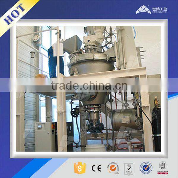 Powder conical twin screw mixer