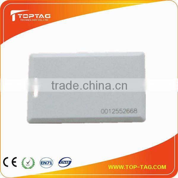 125khz TK4100 rfid clamshell card, thick card for campus, schools