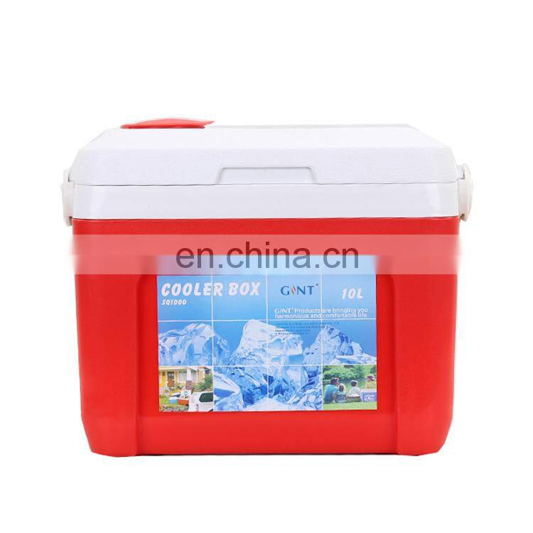 GINT 10L Portable EPS Foam Plastic Ice Chest Cooler Box with Adjustable Belt