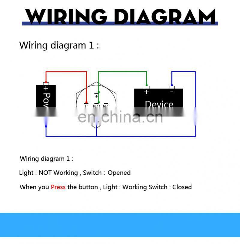 16mm  Customized Waterproof Car Styling LED Metal Car Switch Metal Pushb Button Switch Custom-made
