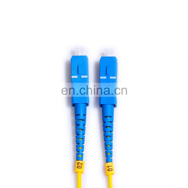 OEM Fiber Optic Patchcord Sc Apc- Sc Upc Singlemode Simplex G657A 2.0mm 3.0mm Optical Fiber Patchcord