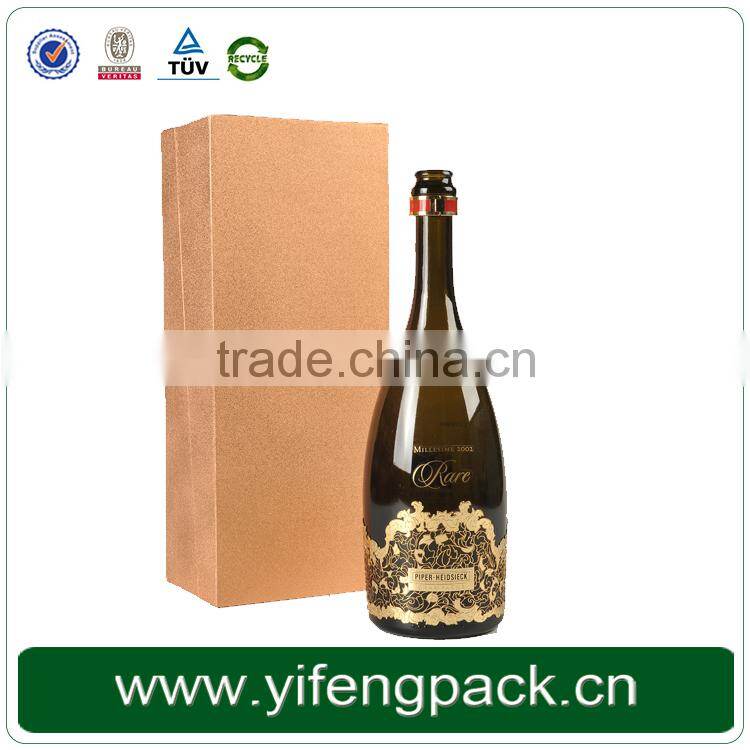 Four pack beer box cardboard,fashion packing Yifeng factory pack beer box