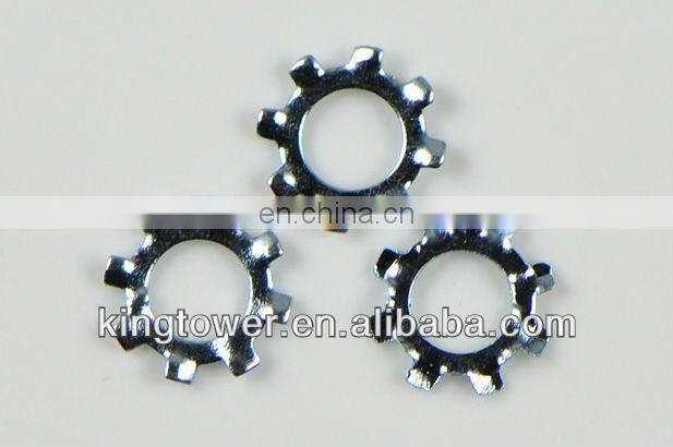 E clip retaining lock washer