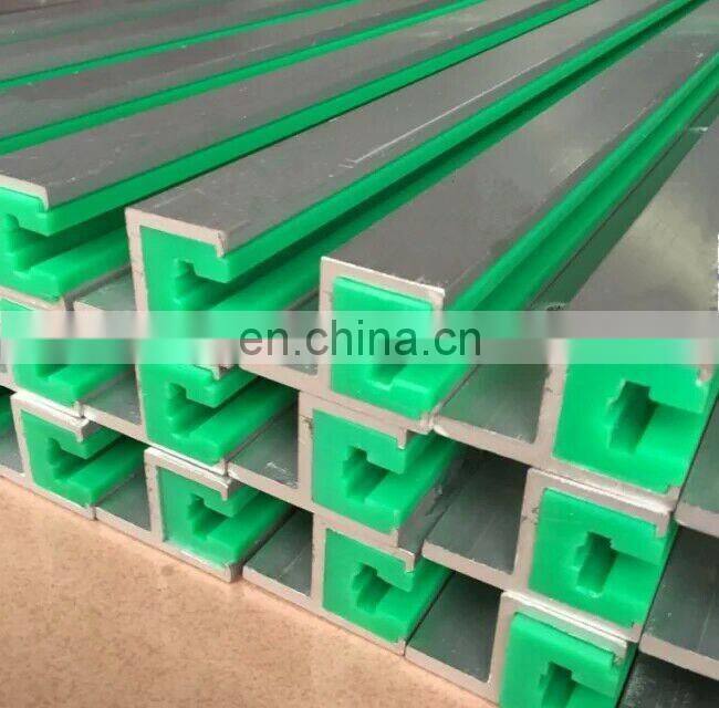 K type UHMWPE  plastic chain linear guide includes stainless steel outer support strip