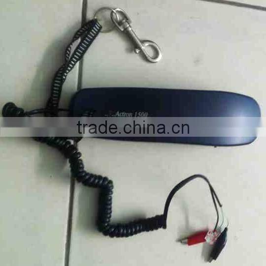 Corded analog portable telephone tester