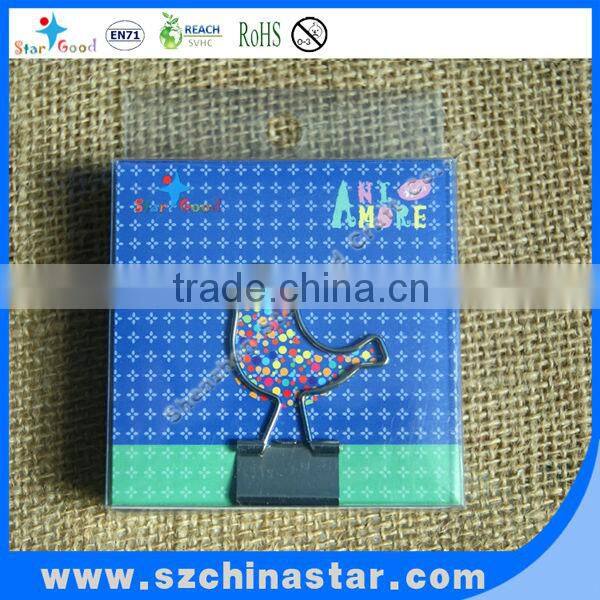 Promotional gifts customized shape PVC paper clip