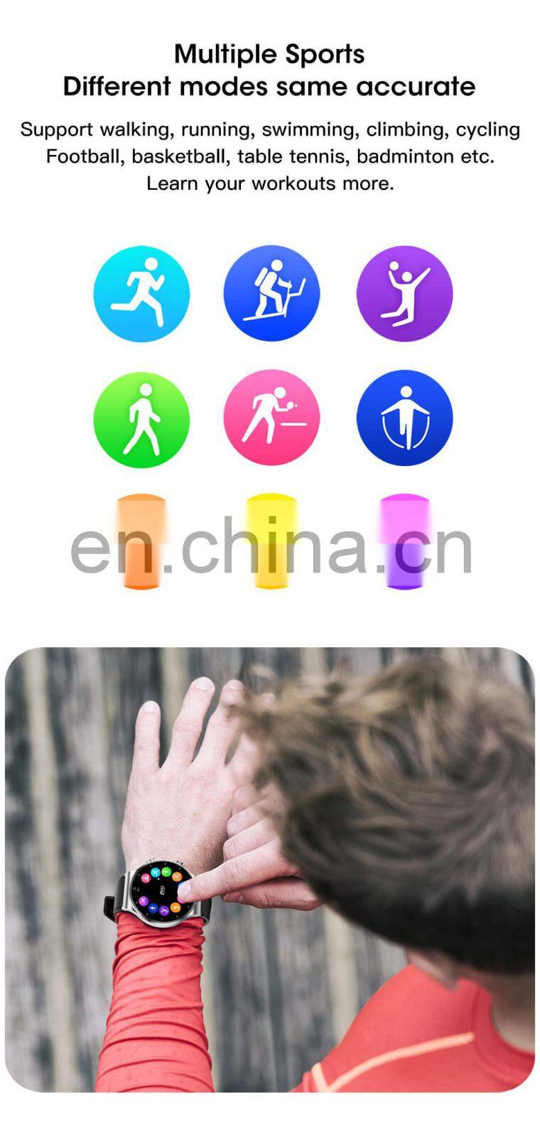 M2 Men BT Call Smartwatch IP68 Waterproof Heart Rate Health Sports Smart Watch Wireless Charging