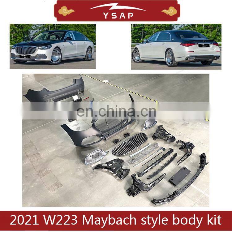 High quality S class 2021 W223 Maybach style body kit