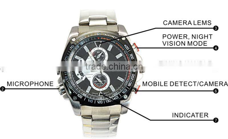 1080P HD Watch shoot DV Mini Watch Camera camcorder ,watch camera built-in 4GB