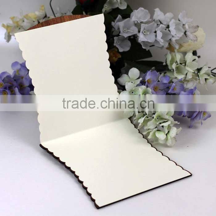 Wholesale Newest Luxury Laser Cut 2016 Wedding Cards with Gold Ribbon