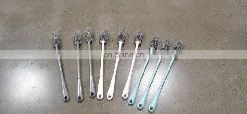 Silicone Cup Brush Cup Scrubber Glass Cleaner Kitchen Cleaning Tool Long Handle Drink Wineglass Bottle Glass Cup Cleaning Brush