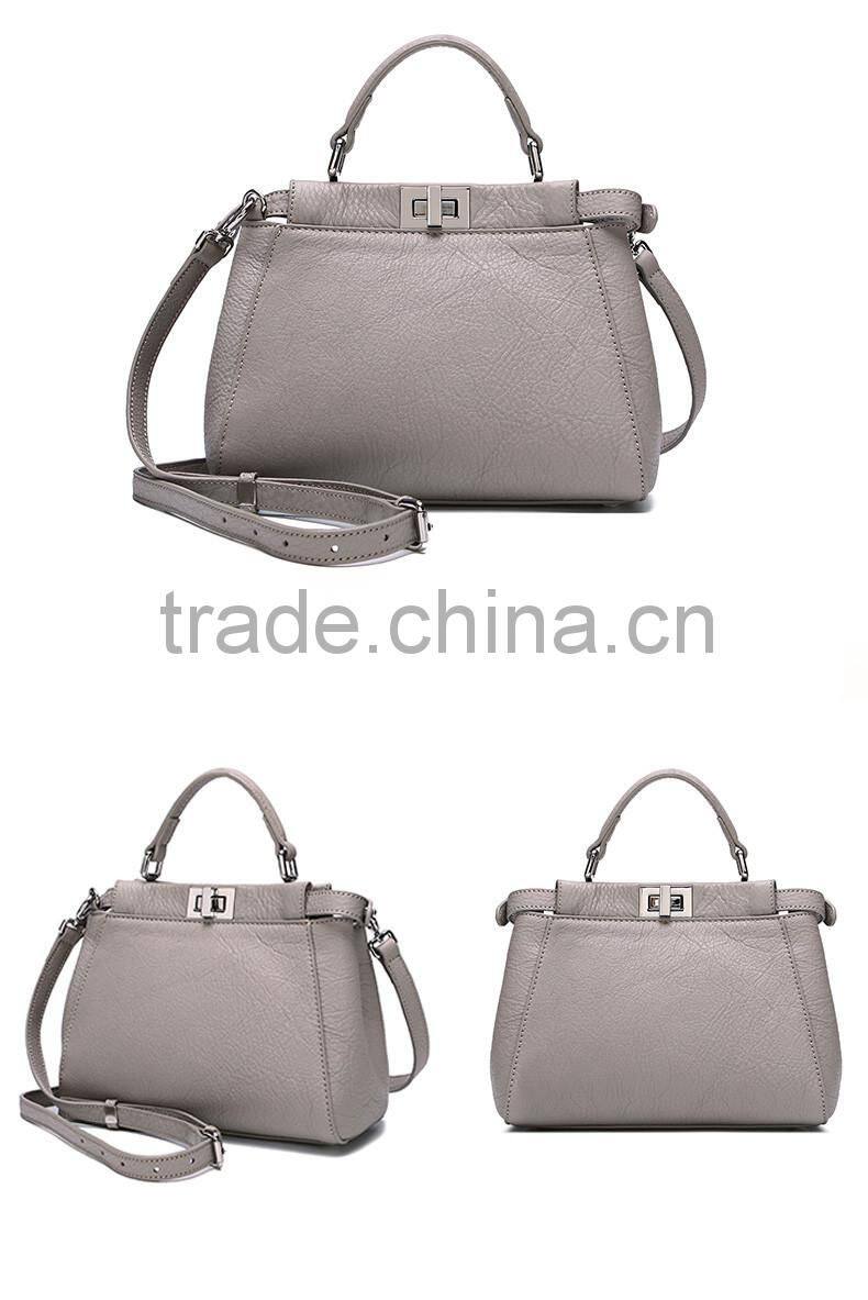 2016 new model lady handbag shoulder bag pu lady bag