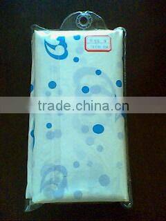 Shower curtain candy stripe printed, hot sale classic bathroom waterproof curtain