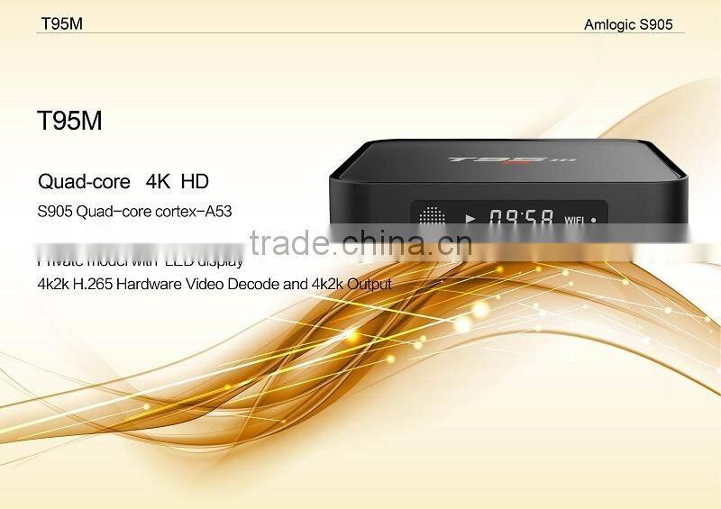 2016 Consumer Electronics 2G DDR3 Android TV Box Digital Satellite Receiver T95M Android TV Box