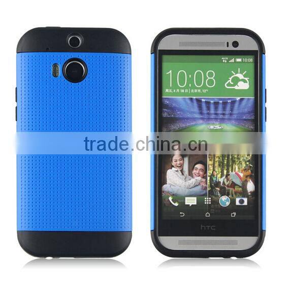 2015 China Factory Newest Tough Slim Armor Case Shockproof for HTC M8 case Cover back case