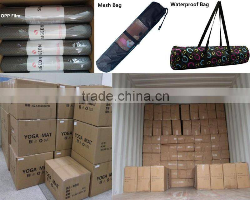 anti-slip moisture NBR fitness yoga mat with carry strap for gymnastic fitness