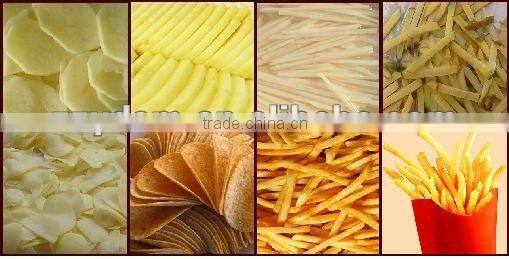 automatic potato chips cutting machine for peeling and cutting potatoes