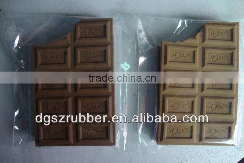 2013 fancy pefect design Chocolate pvc notebook with good smell