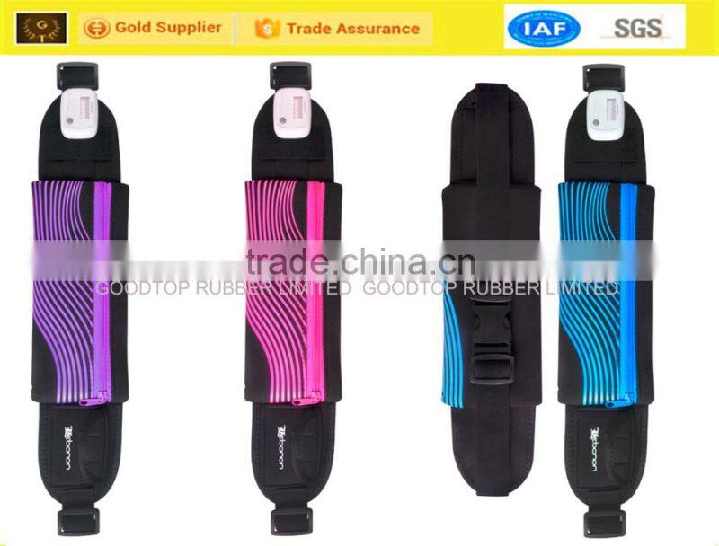 Colorful neoprene waist running belt