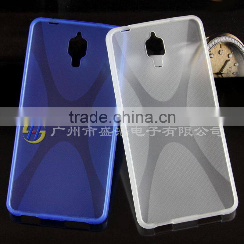 wholesale price elastic soft TPU X line cellphone case cover sets for Xiaomi 4