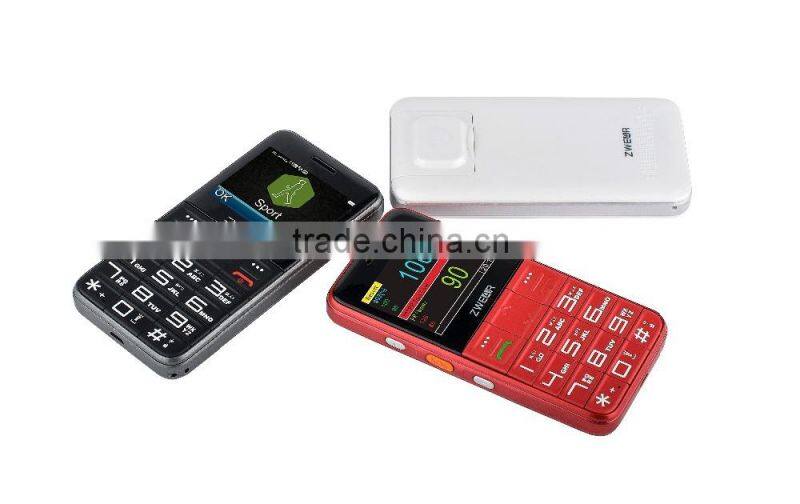 SOS senior phone healthy care GSM senior people with heart rate monitor products for the elderly
