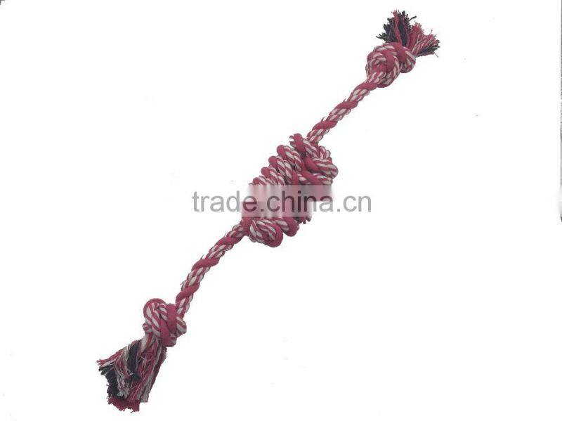 Pet rubber toy,pet toy by colored cotton balls,Colorful cotton rope ball toys pet toys for dog chewing