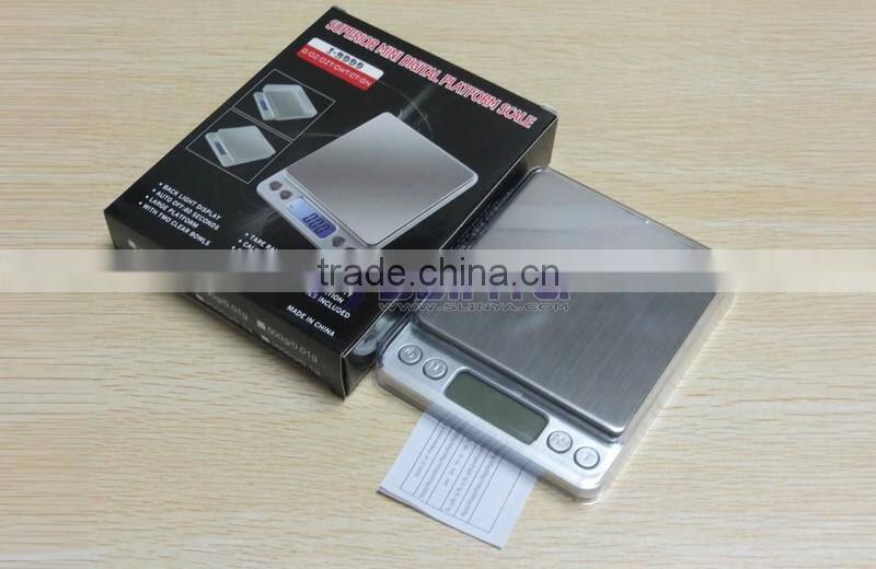 I2000 Model 500g/1000g/2000g Brushed Metal Plate I2000 Jewelry Scale