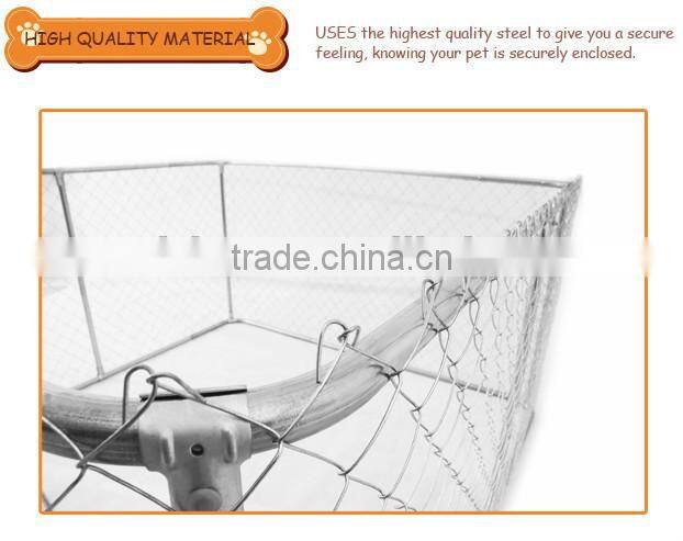 Alibaba China - fully welded 1 3/8" O.D. glavanized tubing frames 4 x 4 x 6 H Complete Kennel