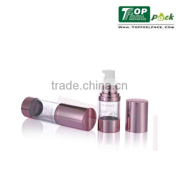 High end airless cosmetic pump bottle 15ml/30ml/50ml