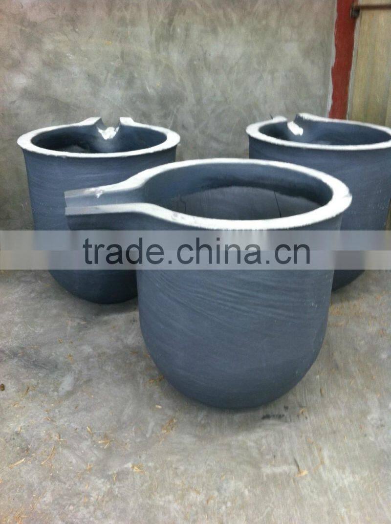 Silicon Carbide Graphite Crucibles Ceramic Crucible for Melting Aluminum