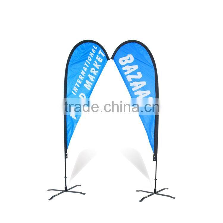 Fashion Style Custom Printing Feather Flag Fiber Glass Poles